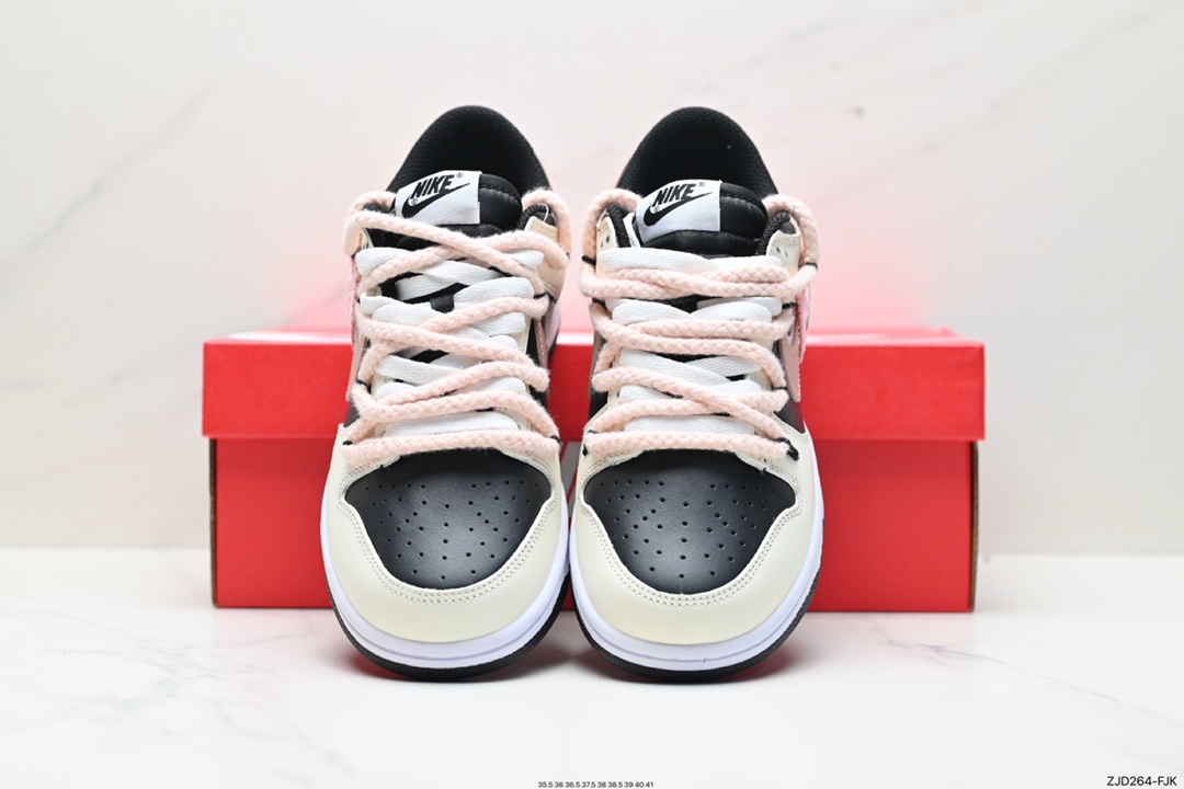 Nike SB Dunk Low 可可摩卡 美式黑棕 解构抽绳鞋带 FD1232-001