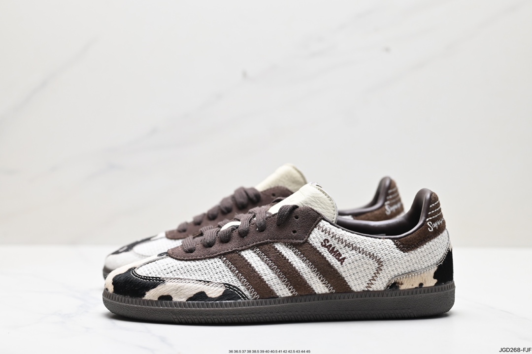 180 阿迪达斯三叶草Adidas Originals Samba Vegan OG”SPD“桑巴舞板鞋 lD6024