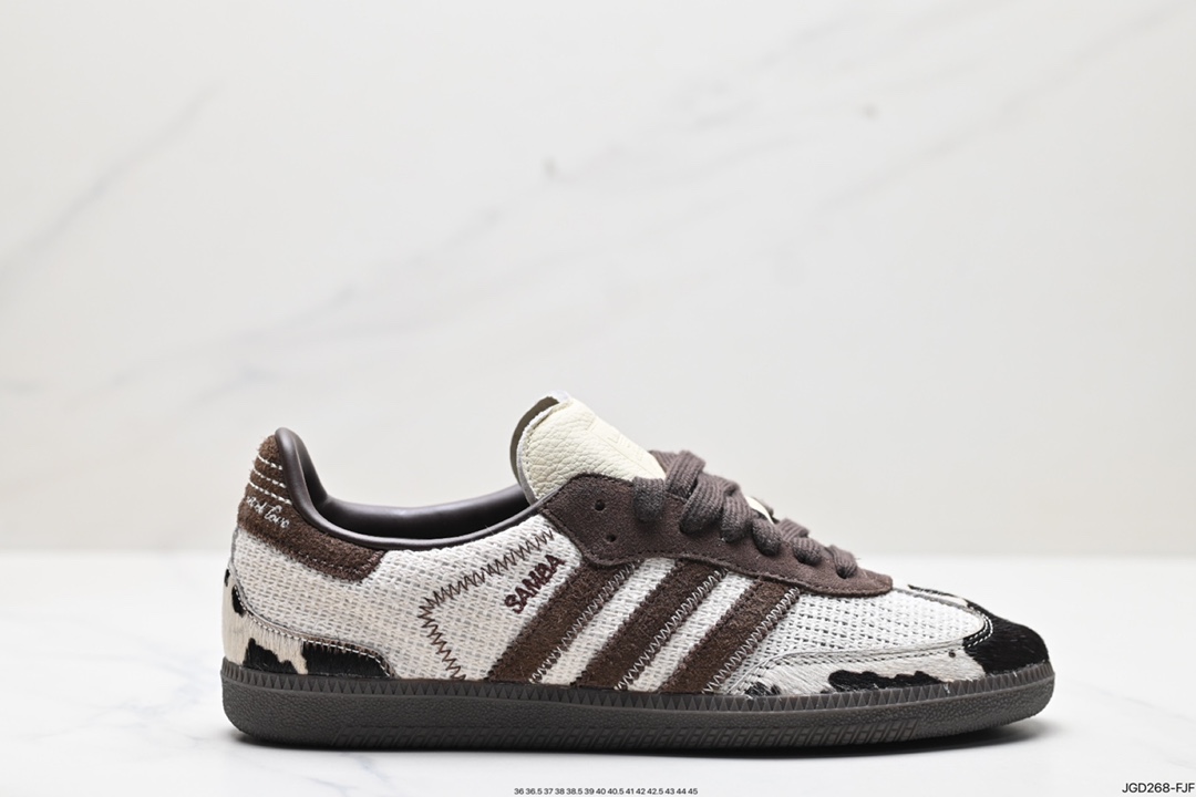 180 阿迪达斯三叶草Adidas Originals Samba Vegan OG”SPD“桑巴舞板鞋 lD6024