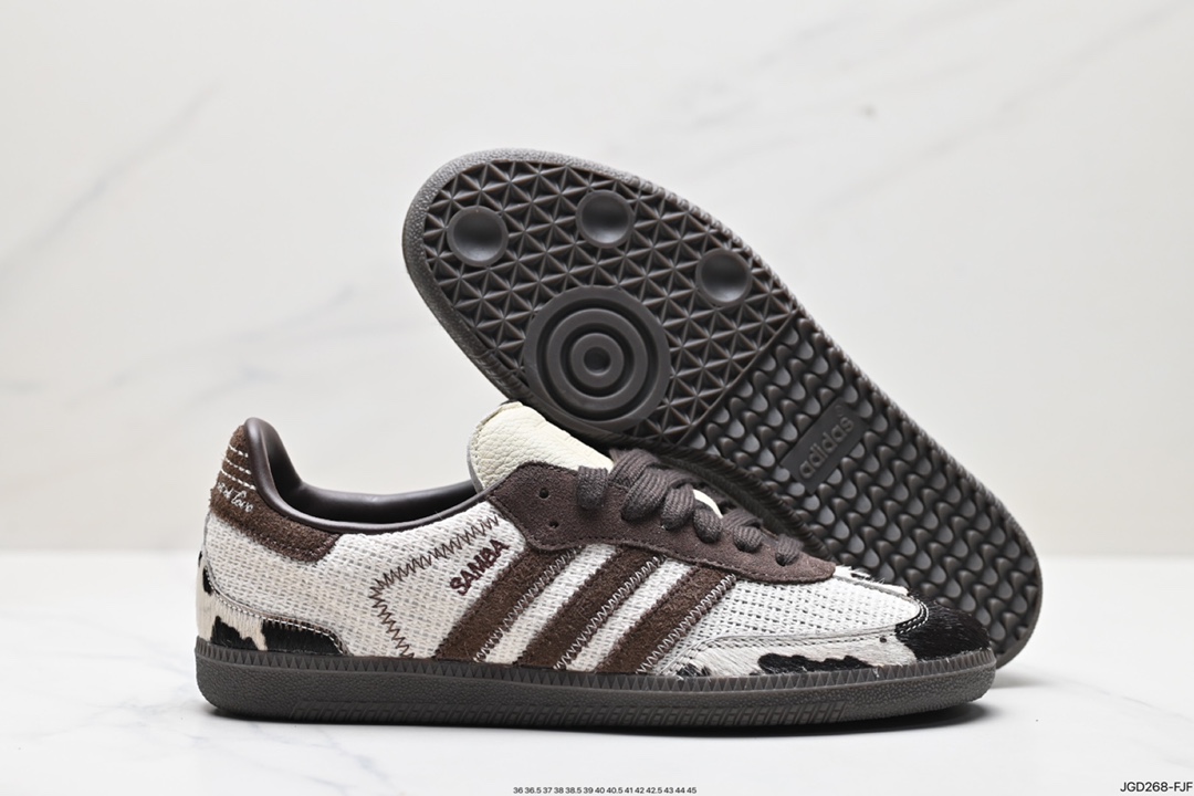 180 阿迪达斯三叶草Adidas Originals Samba Vegan OG”SPD“桑巴舞板鞋 lD6024