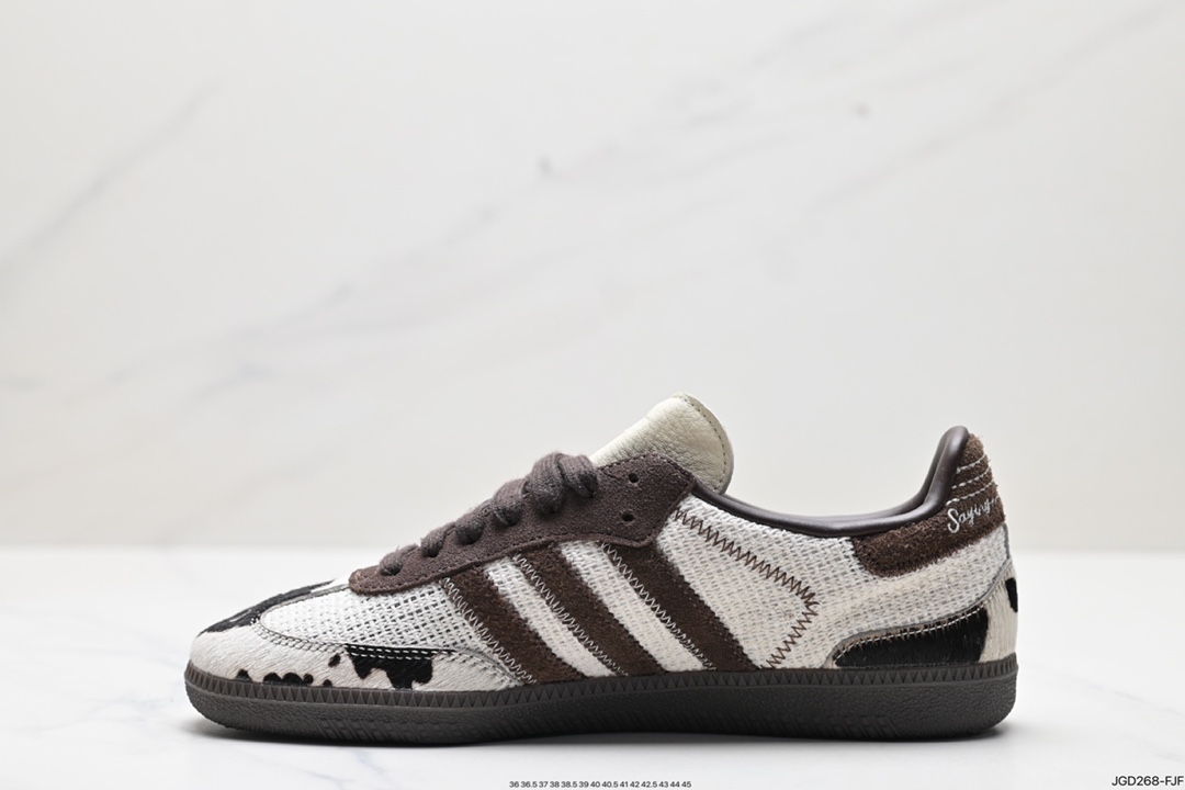 180 阿迪达斯三叶草Adidas Originals Samba Vegan OG”SPD“桑巴舞板鞋 lD6024