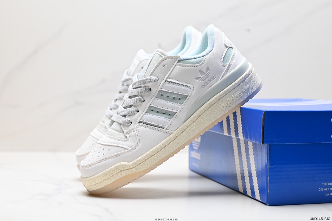 160 阿迪达斯 Adidas Forum Low CL 低帮百搭潮流休闲运动板鞋 IG3973