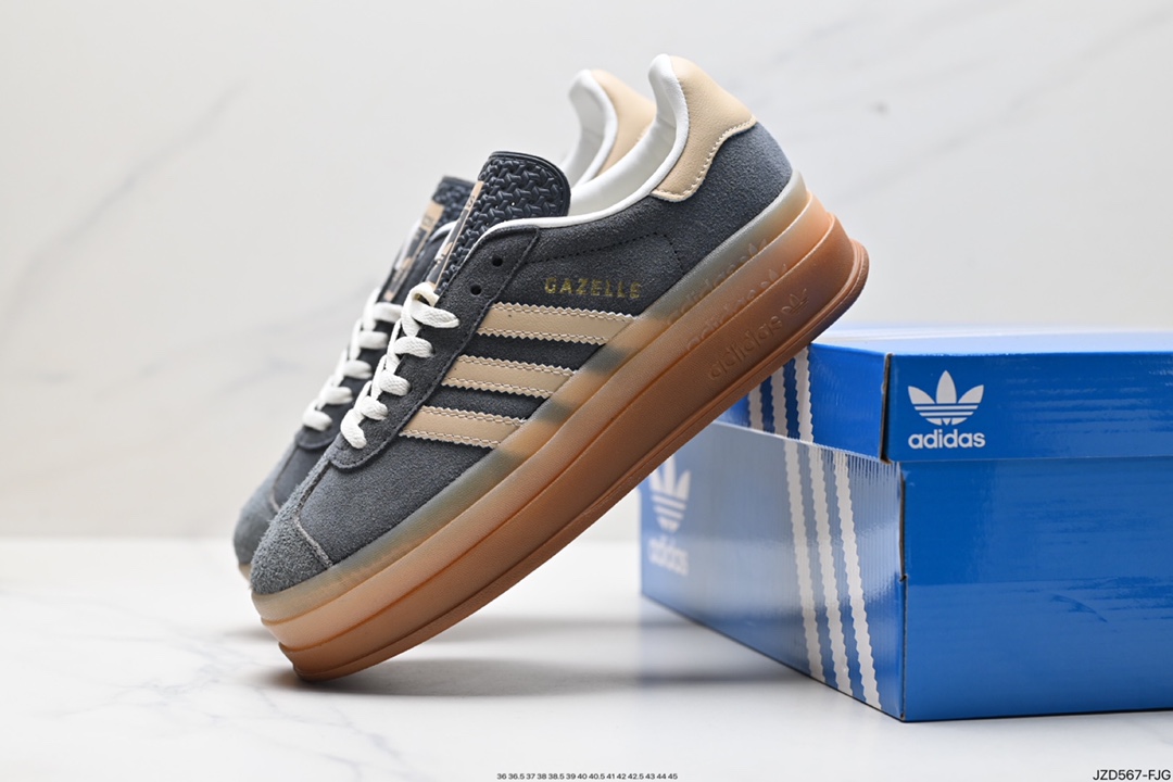 140 阿迪达斯Adidas Gazelle Bold w 低帮复古百搭休闲运动板鞋 IE0428