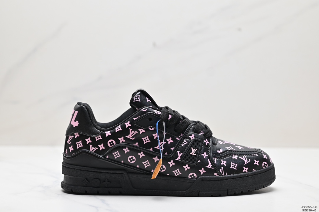 180 全新LV路易威登Louis Vuitton Trainer Sneaker Low休闲运动文化百搭板鞋