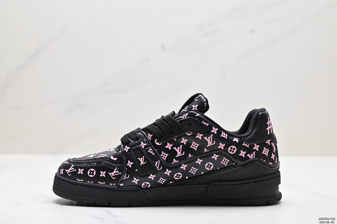 180 全新LV路易威登Louis Vuitton Trainer Sneaker Low休闲运动文化百搭板鞋