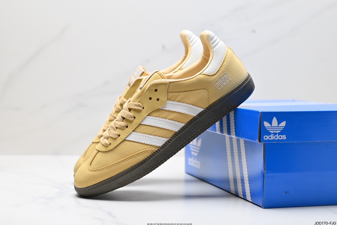 120 阿迪达斯三叶草ADIDAS SAMBA OG桑巴舞系列绅士德训足球风百搭低帮休闲运动板鞋 IG6170