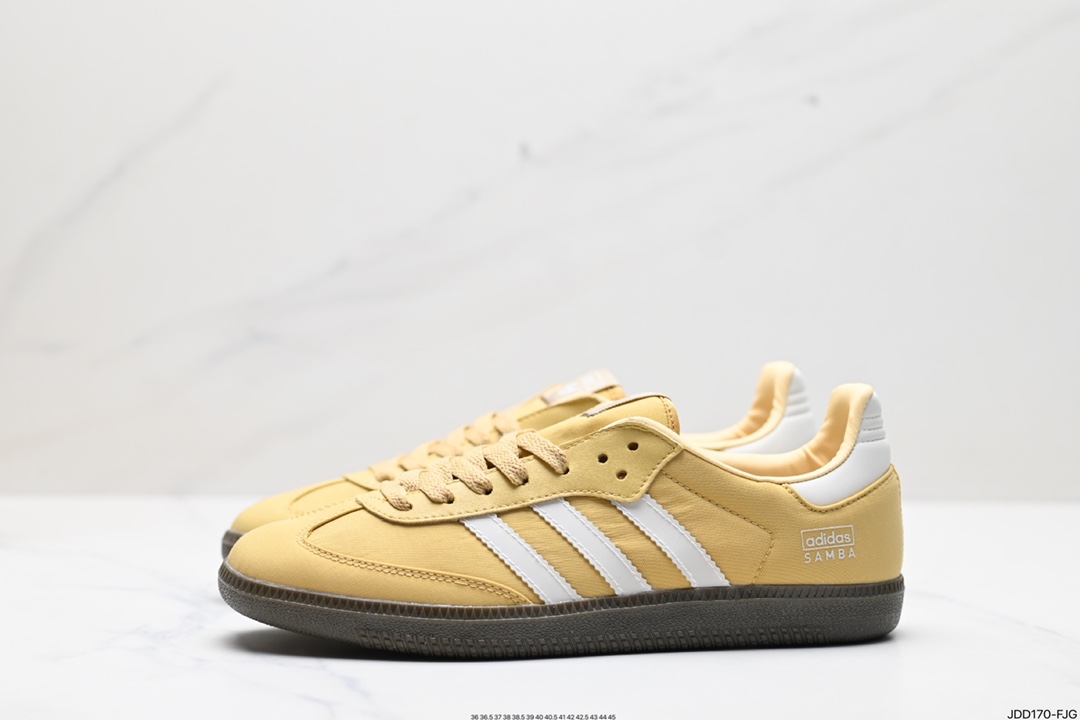 120 阿迪达斯三叶草ADIDAS SAMBA OG桑巴舞系列绅士德训足球风百搭低帮休闲运动板鞋 IG6170