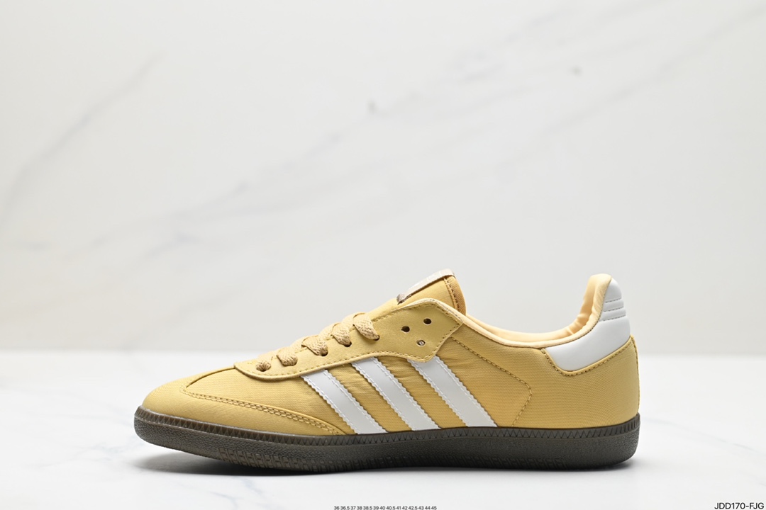 120 阿迪达斯三叶草ADIDAS SAMBA OG桑巴舞系列绅士德训足球风百搭低帮休闲运动板鞋 IG6170