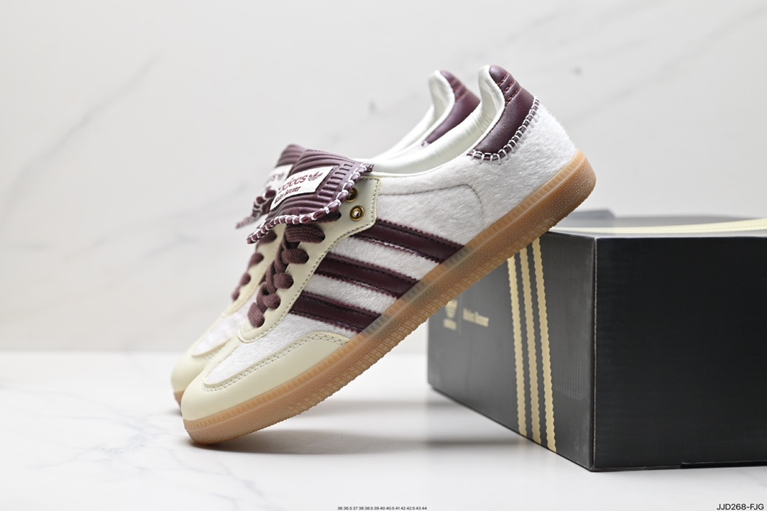 130 阿迪达斯三叶草Adidas Originals Samba Vegan OG”SPD“桑巴舞板鞋 IE0586