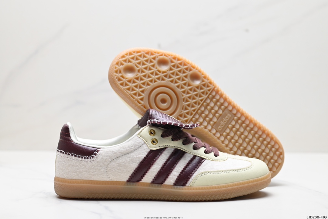 130 阿迪达斯三叶草Adidas Originals Samba Vegan OG”SPD“桑巴舞板鞋 IE0586