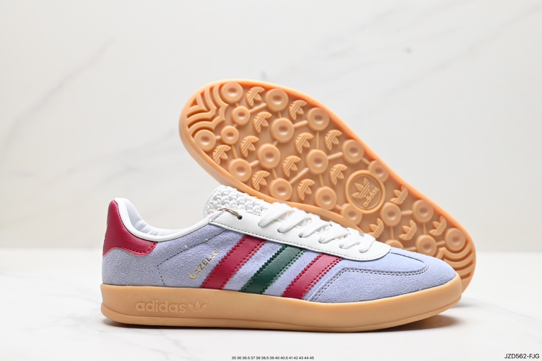 140 Adidas Originals Gazelle Indoor 三叶草复古休闲防滑耐磨低帮板鞋  BB5478