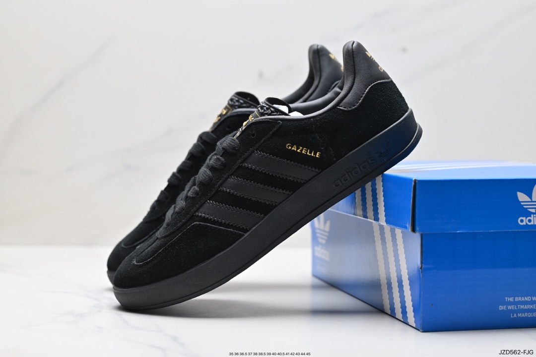 140 Adidas Originals Gazelle Indoor 三叶草复古休闲防滑耐磨低帮板鞋  BB5478