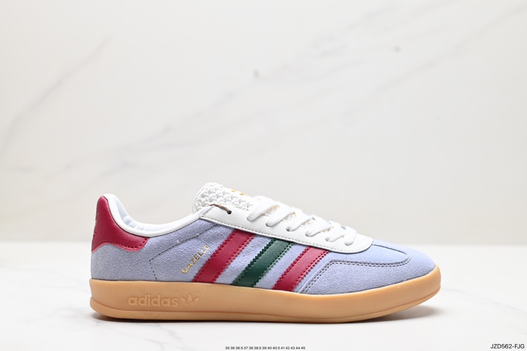 140 Adidas Originals Gazelle Indoor 三叶草复古休闲防滑耐磨低帮板鞋  BB5478