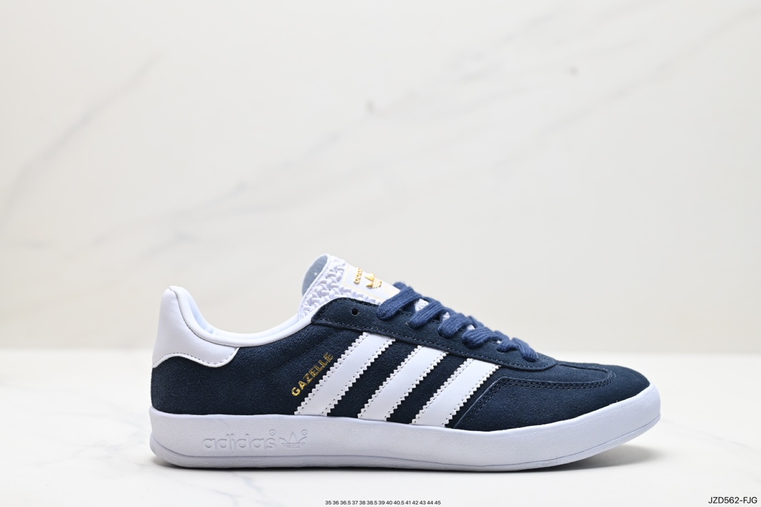 140 Adidas Originals Gazelle Indoor 三叶草复古休闲防滑耐磨低帮板鞋  BB5478