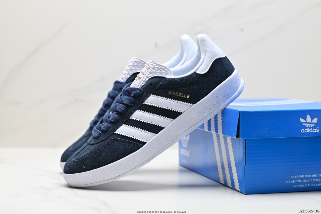 140 Adidas Originals Gazelle Indoor 三叶草复古休闲防滑耐磨低帮板鞋  BB5478