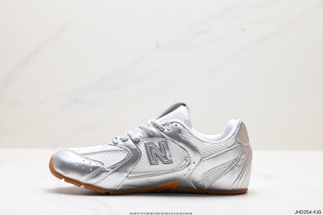 190 缪缪MiuMiu x NB新百伦New Balance 530 SL系列低帮经典复古休闲运动慢跑鞋“联名翻毛卡其鞋带”