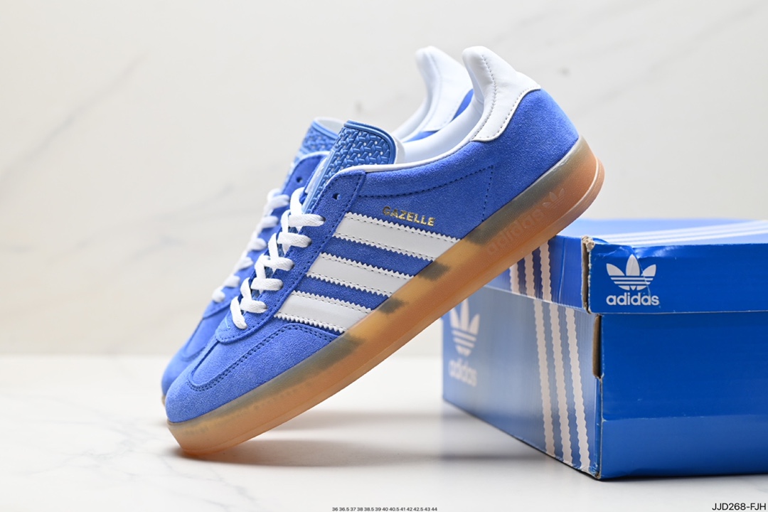 130 阿迪达斯Adidas Originals Gazelle Indoor 三叶草复古防滑耐磨低帮板鞋 HQ8717