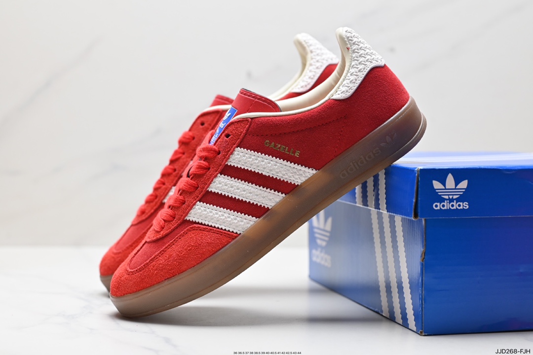 130 阿迪达斯Adidas Originals Gazelle Indoor 三叶草复古防滑耐磨低帮板鞋 HQ8717