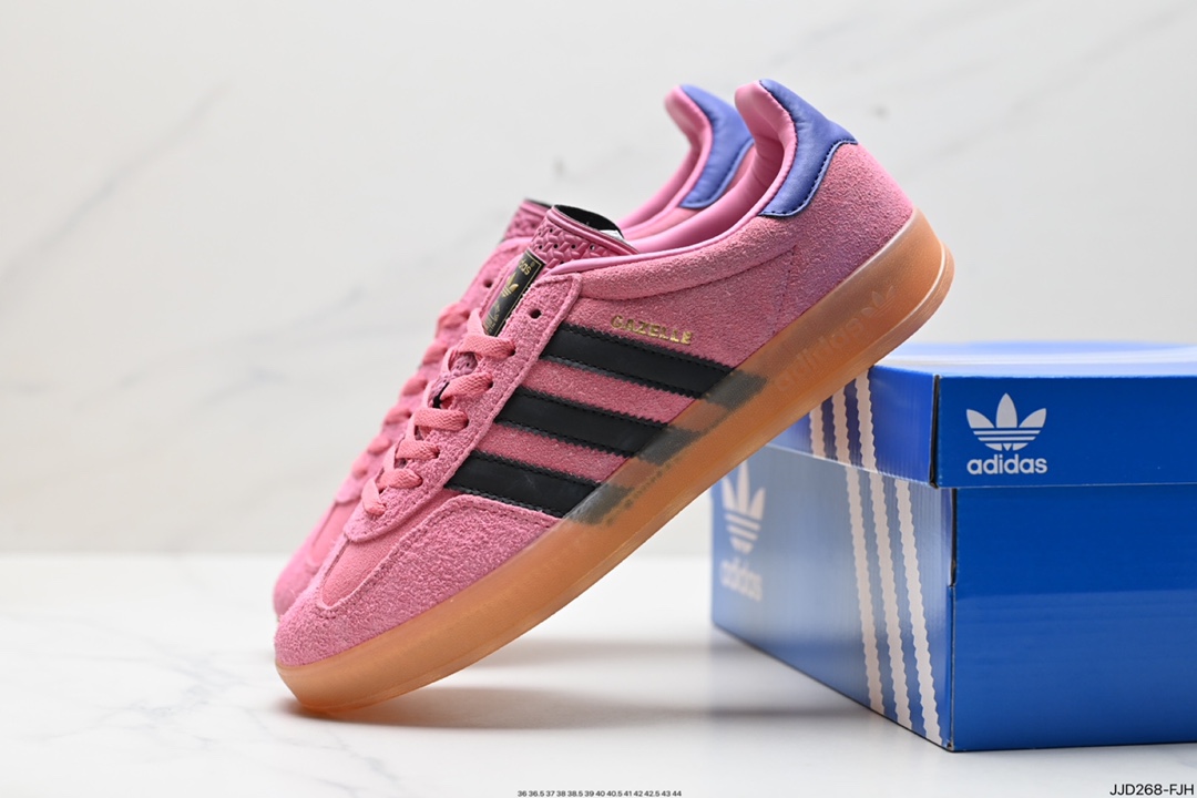 130 阿迪达斯Adidas Originals Gazelle Indoor 三叶草复古防滑耐磨低帮板鞋 HQ8717