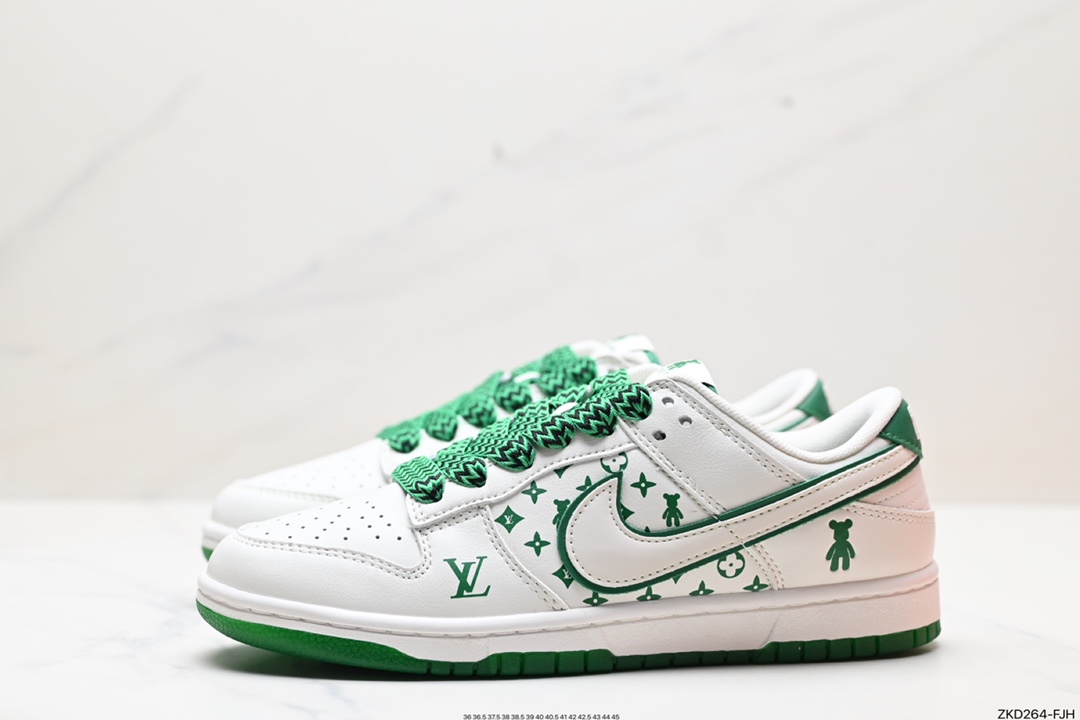 270 海外爆款限量发售！Nike SB Dunk Low“LV联名——米黑暴力熊” SJ2068-241