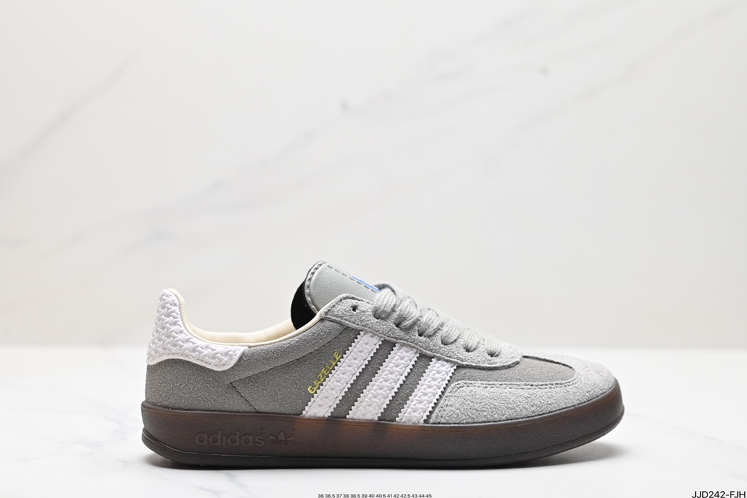 130 阿迪达斯Adidas Originals Gazelle Indoor 三叶草复古防滑耐磨低帮板鞋  IF1807