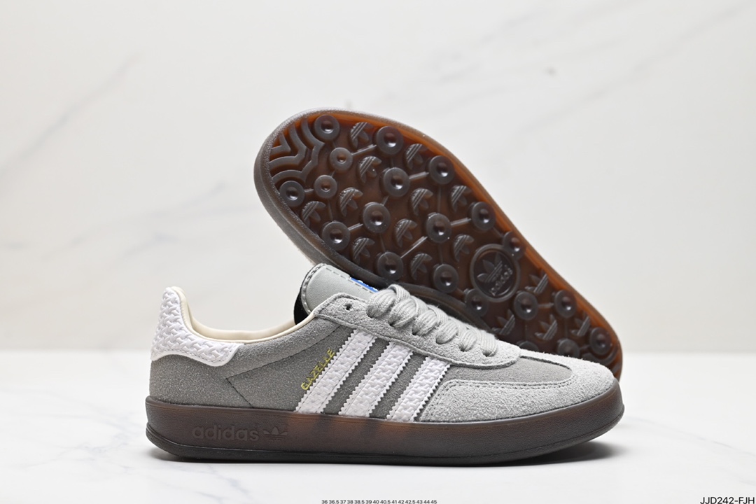 130 阿迪达斯Adidas Originals Gazelle Indoor 三叶草复古防滑耐磨低帮板鞋  IF1807