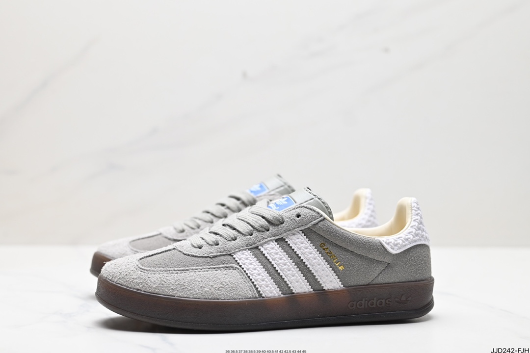 130 阿迪达斯Adidas Originals Gazelle Indoor 三叶草复古防滑耐磨低帮板鞋  IF1807