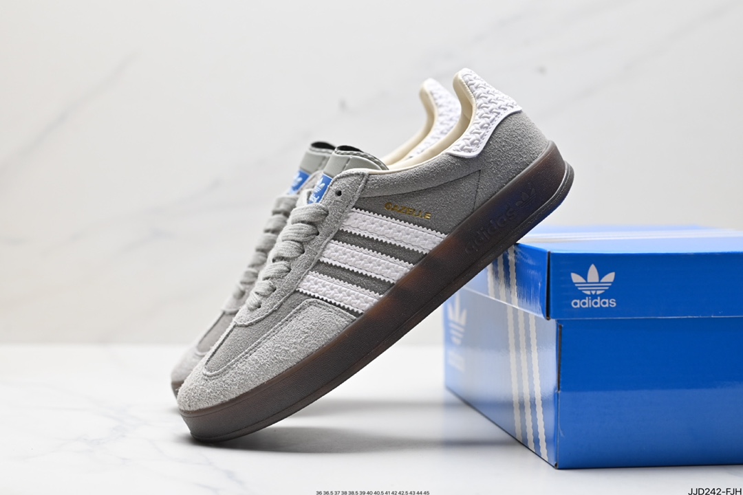 130 阿迪达斯Adidas Originals Gazelle Indoor 三叶草复古防滑耐磨低帮板鞋  IF1807