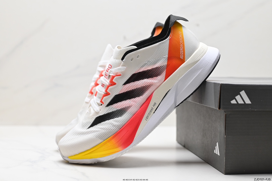 240 阿迪达斯Adidas Adizero Boston 12 M耐磨减震专业跑步鞋 IG3320