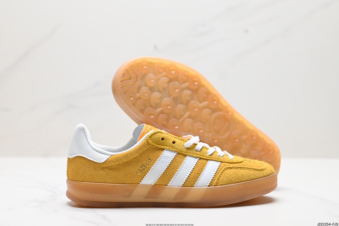 120 阿迪达斯Adidas Originals Gazelle Indoor 三叶草复古防滑耐磨低帮板鞋 IF1809