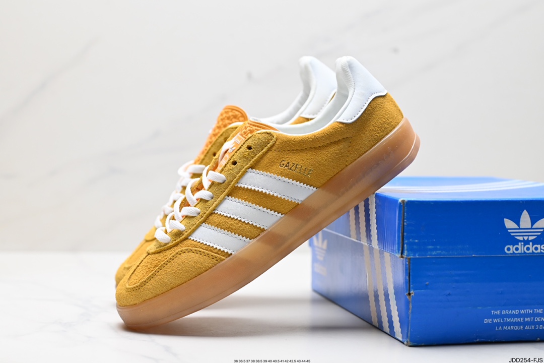 120 阿迪达斯Adidas Originals Gazelle Indoor 三叶草复古防滑耐磨低帮板鞋 IF1809