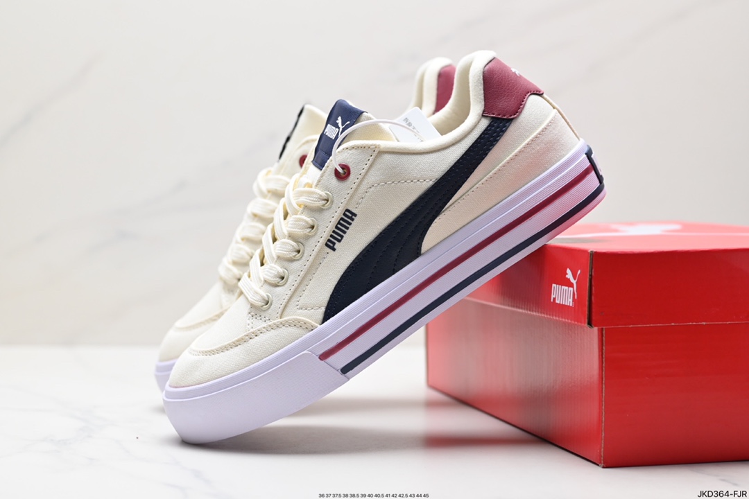 160 Puma年度王炸单品 PUMA彪马COURT CLASSIC VULC FS复古休闲板鞋 396353-04