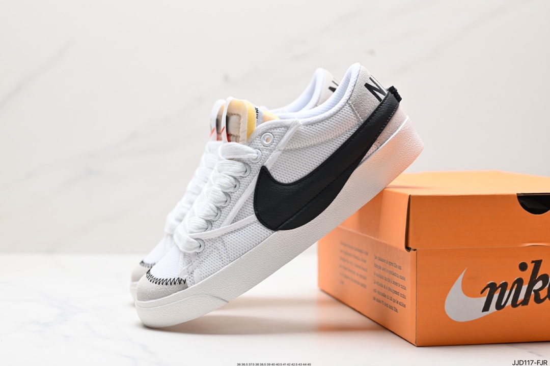 130 NK Blazer Low‘77 Jumbo 经典百搭低帮开拓者休闲运动板鞋 DQ1470-101