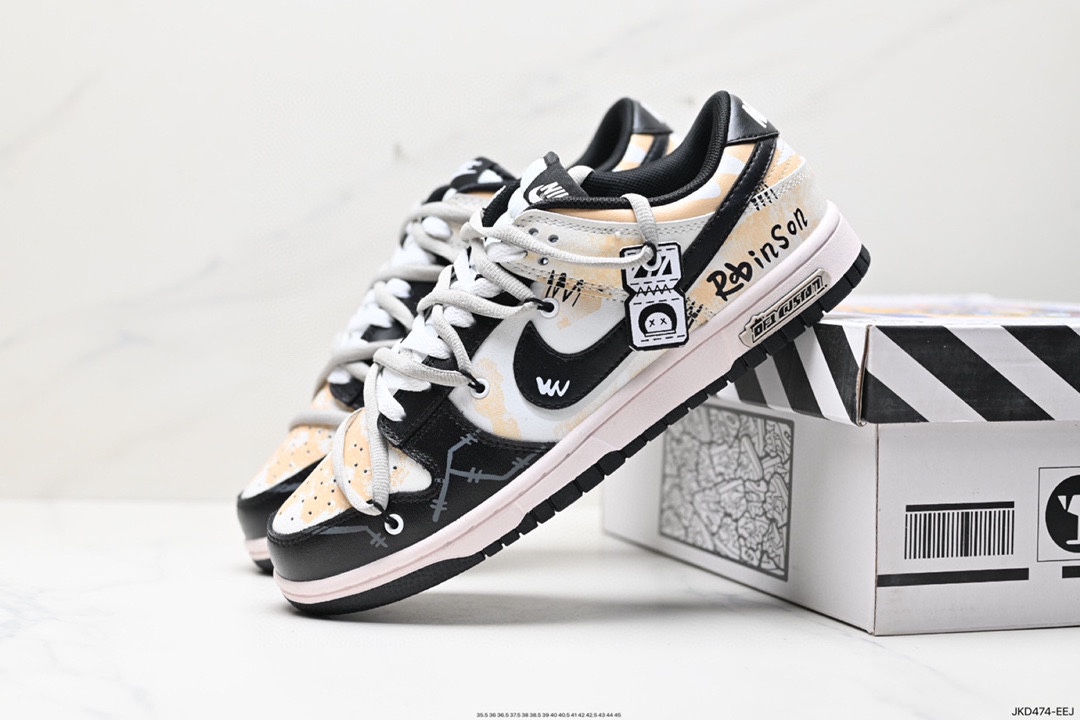 160 Nike SB Dunk Low 可可摩卡 美式黑棕 解构抽绳鞋带 DD1391-100