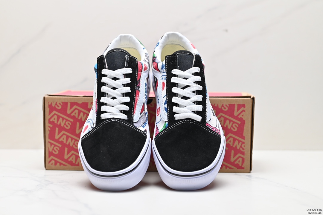 115 万斯Vans Old Skool Platform 黑武士 范斯官方 轻便耐磨舒适厚底休闲帆布鞋