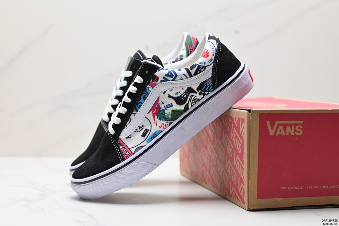 115 万斯Vans Old Skool Platform 黑武士 范斯官方 轻便耐磨舒适厚底休闲帆布鞋