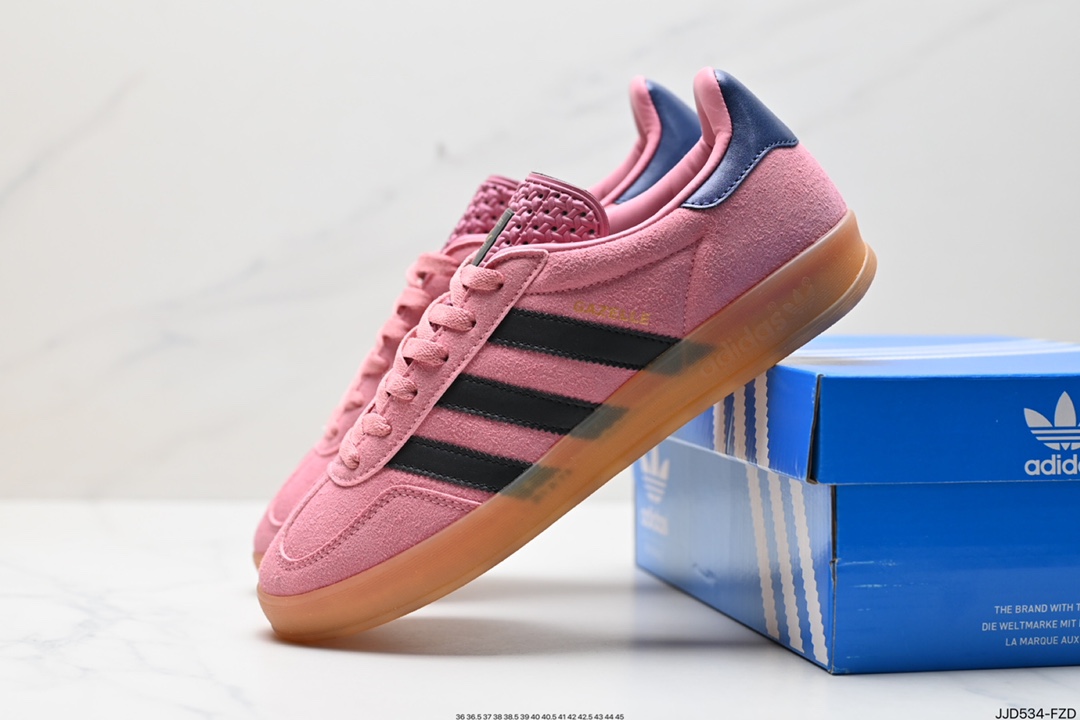 130 adidas originals Gazelle Indoor 粉黑 IF7002