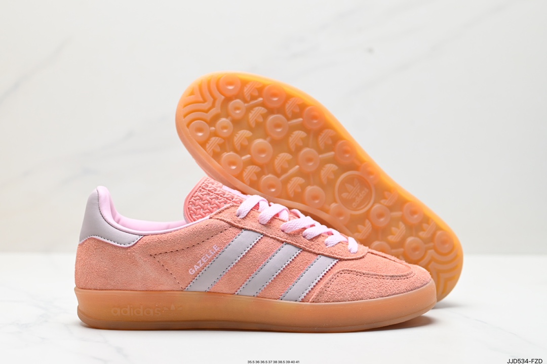 130 adidas originals Gazelle Indoor 粉黑 IF7002