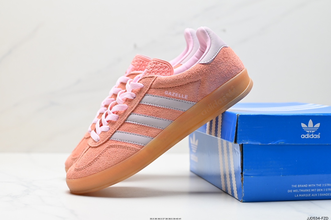 130 adidas originals Gazelle Indoor 粉黑 IF7002