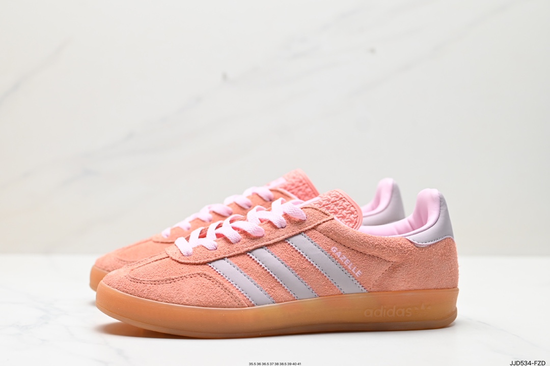 130 adidas originals Gazelle Indoor 粉黑 IF7002