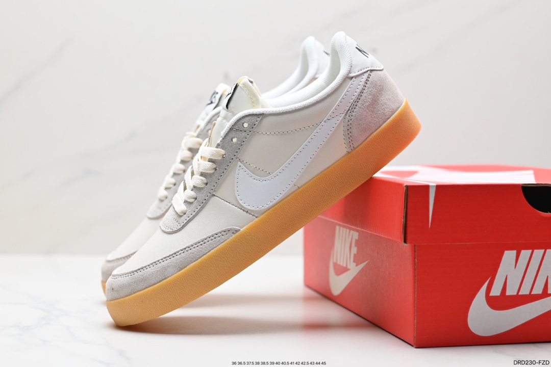 110 板鞋J.Crew x Nike 联名 Killshot II Leather 采用米白色皮革制作鞋身 432997-112