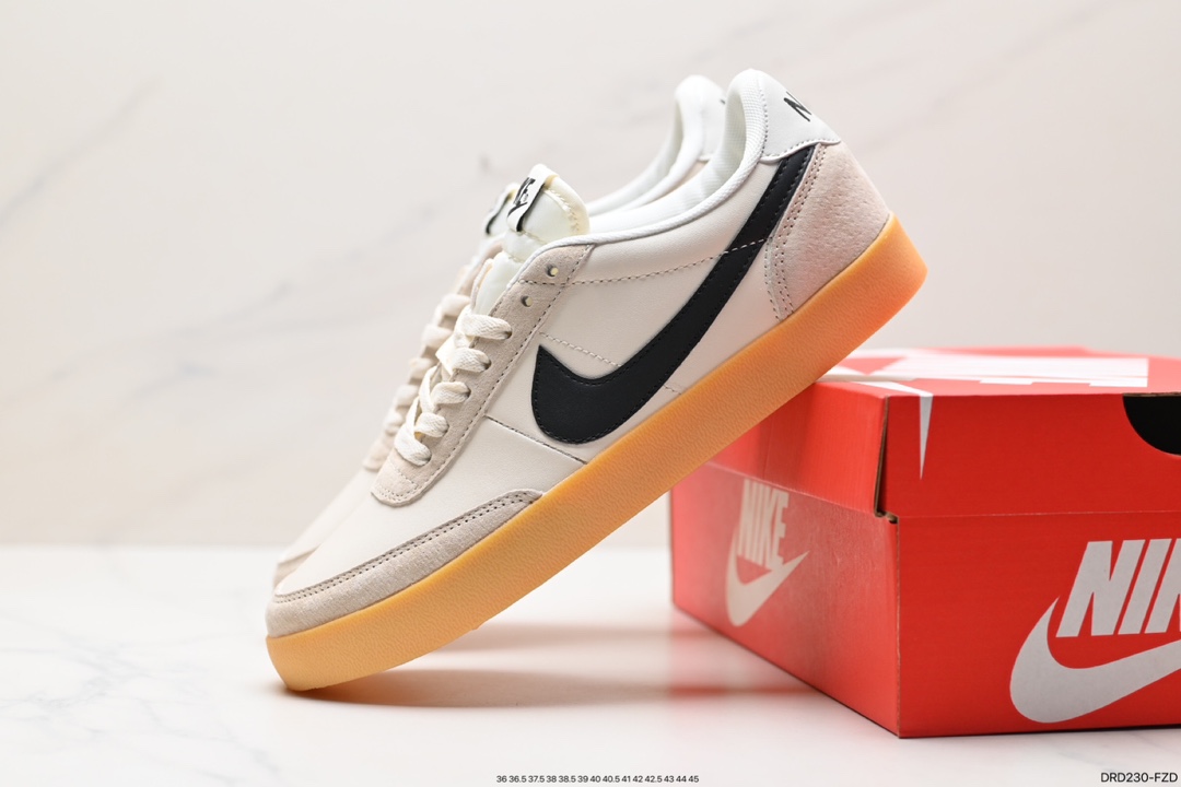 110 板鞋J.Crew x Nike 联名 Killshot II Leather 采用米白色皮革制作鞋身 432997-112