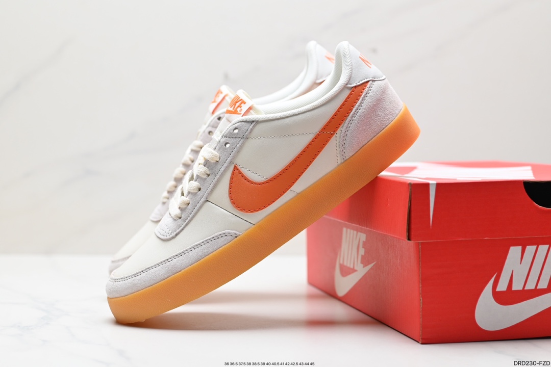 110 板鞋J.Crew x Nike 联名 Killshot II Leather 采用米白色皮革制作鞋身 432997-112