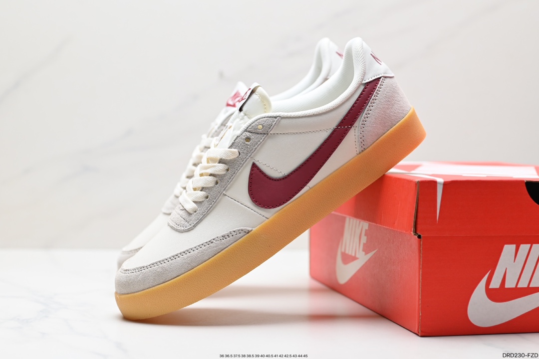 110 板鞋J.Crew x Nike 联名 Killshot II Leather 采用米白色皮革制作鞋身 432997-112