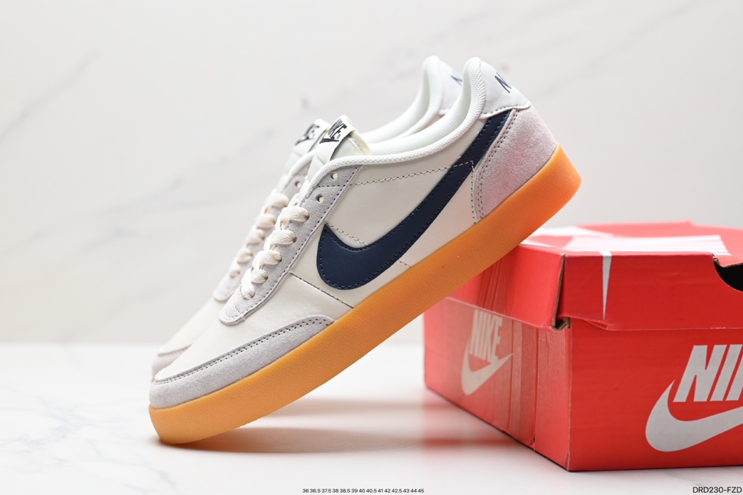 110 板鞋J.Crew x Nike 联名 Killshot II Leather 采用米白色皮革制作鞋身 432997-112