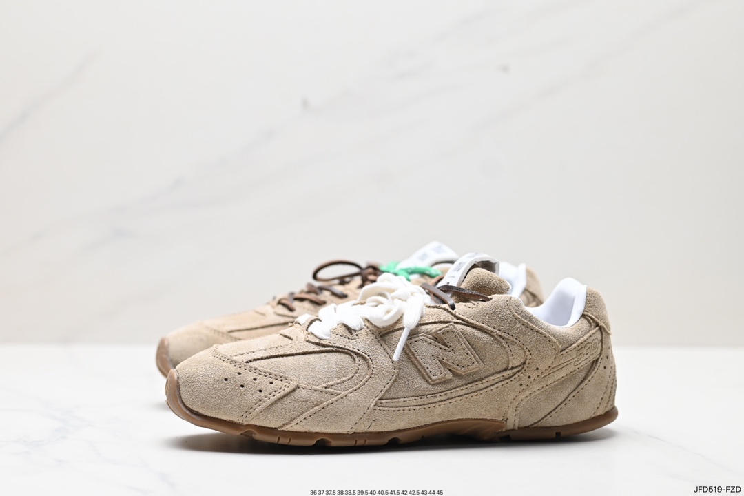 170 缪缪MiuMiu x NB新百伦New Balance 530 SL系列低帮慢跑鞋“联名翻毛卡其鞋带”5E165E_Z5O_F0401_F_D005