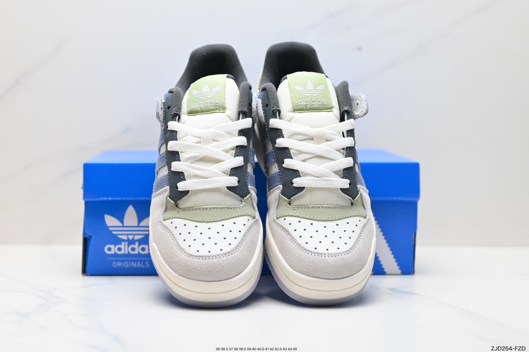 240  adidas originals Forum 84 LoW 魔术贴低帮百搭潮流休闲运动板鞋 lD6263