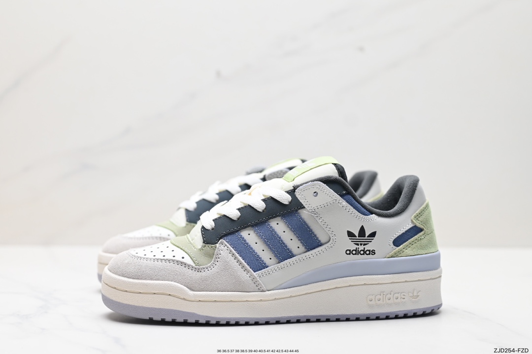 240  adidas originals Forum 84 LoW 魔术贴低帮百搭潮流休闲运动板鞋 lD6263