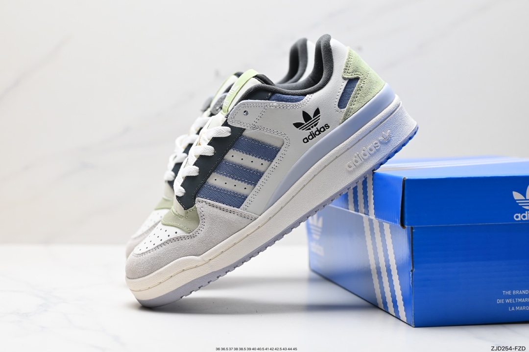 240  adidas originals Forum 84 LoW 魔术贴低帮百搭潮流休闲运动板鞋 lD6263