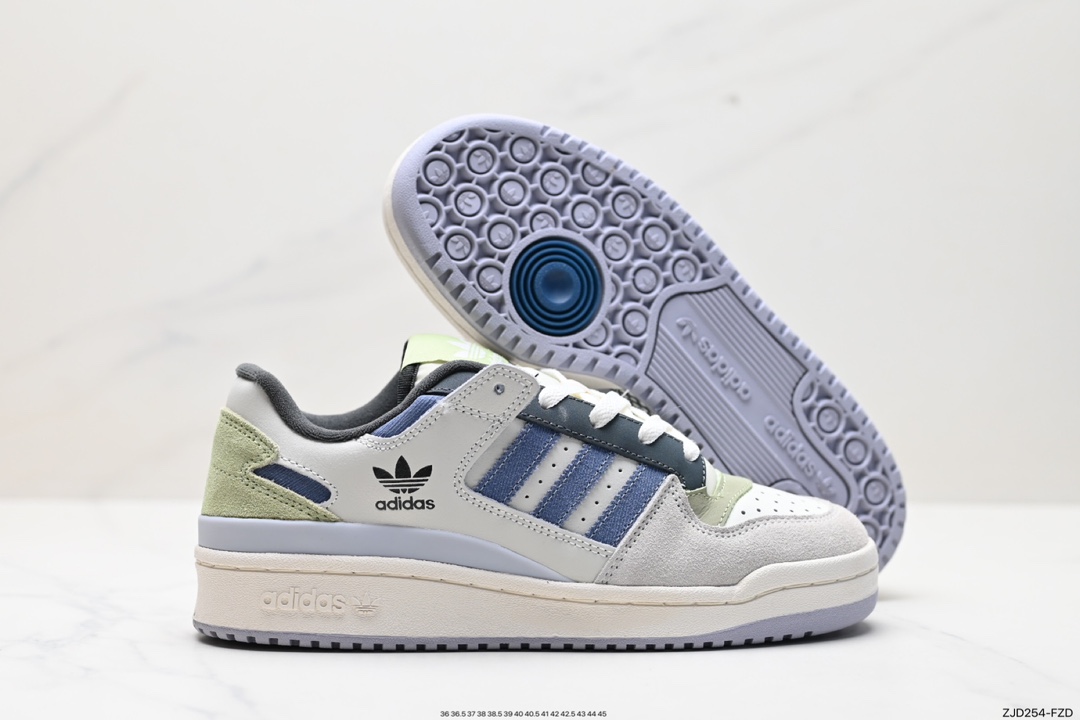 240  adidas originals Forum 84 LoW 魔术贴低帮百搭潮流休闲运动板鞋 lD6263